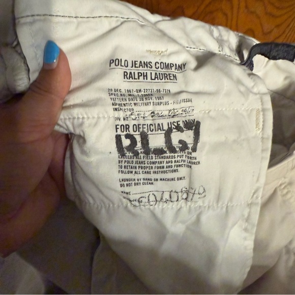 Ralph Lauren Polo Jeans Co RLG7 Chino Flat Front Pants in Tan Sz 32x30 Casual - Picture 8 of 15